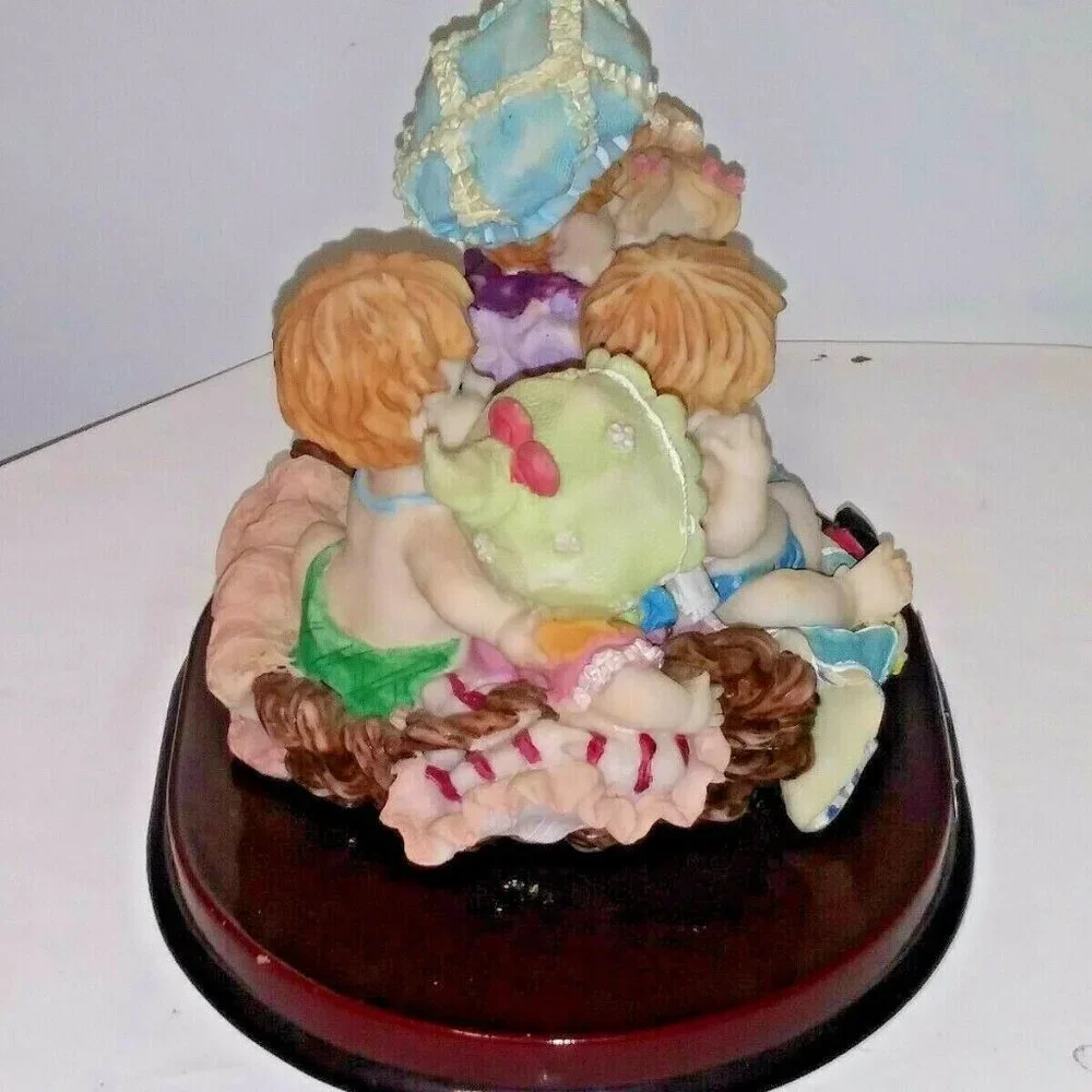 Monnet Collection Resin Figurines of Children sitting playing collectible EUC